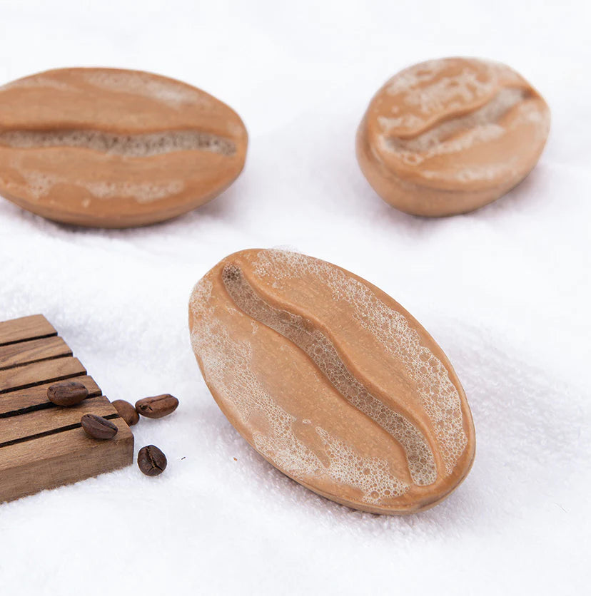 Mcaffeine Naked & Raw Latte Coffee Bathing Bar Soap (Ph 5.5) For Moisturization With Almond Milk 100 Grams-3
