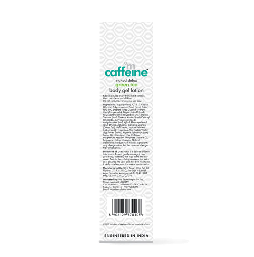 Mcaffeine Vitamin C Green Tea Body Lotion - Lightweight, Non-Greasy Moisturizer With Shea Butter 200 Ml-3