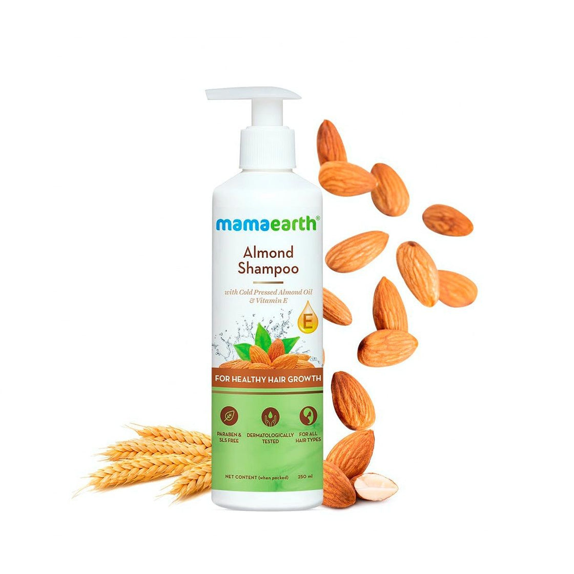Mamaearth Almond Shampoo With Almond Oil And Vitamin E