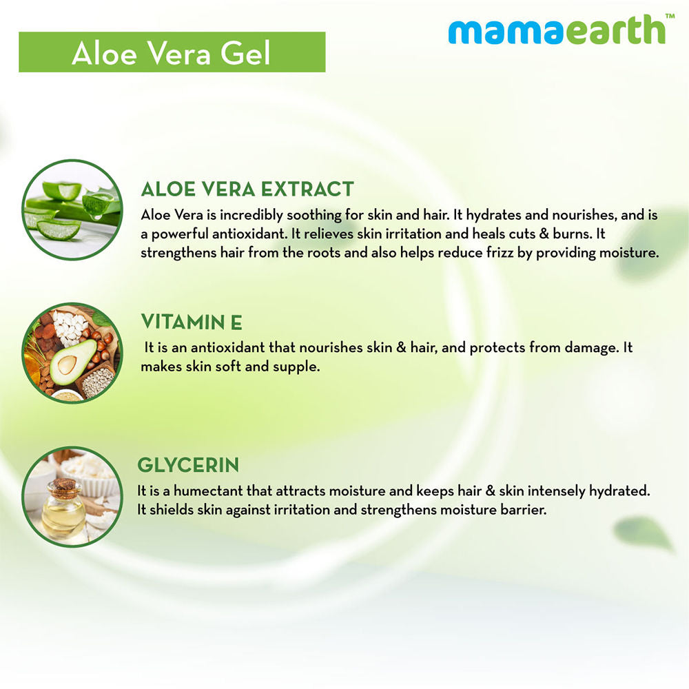Mamaearth Aloe Vera Gel With Pure Aloe Vera & Vitamin E For Skin And Hair-3