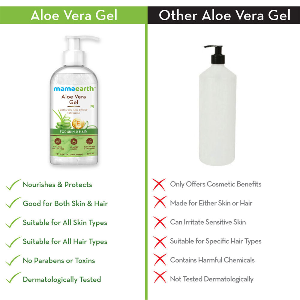 Mamaearth Aloe Vera Gel With Pure Aloe Vera & Vitamin E For Skin And Hair-4