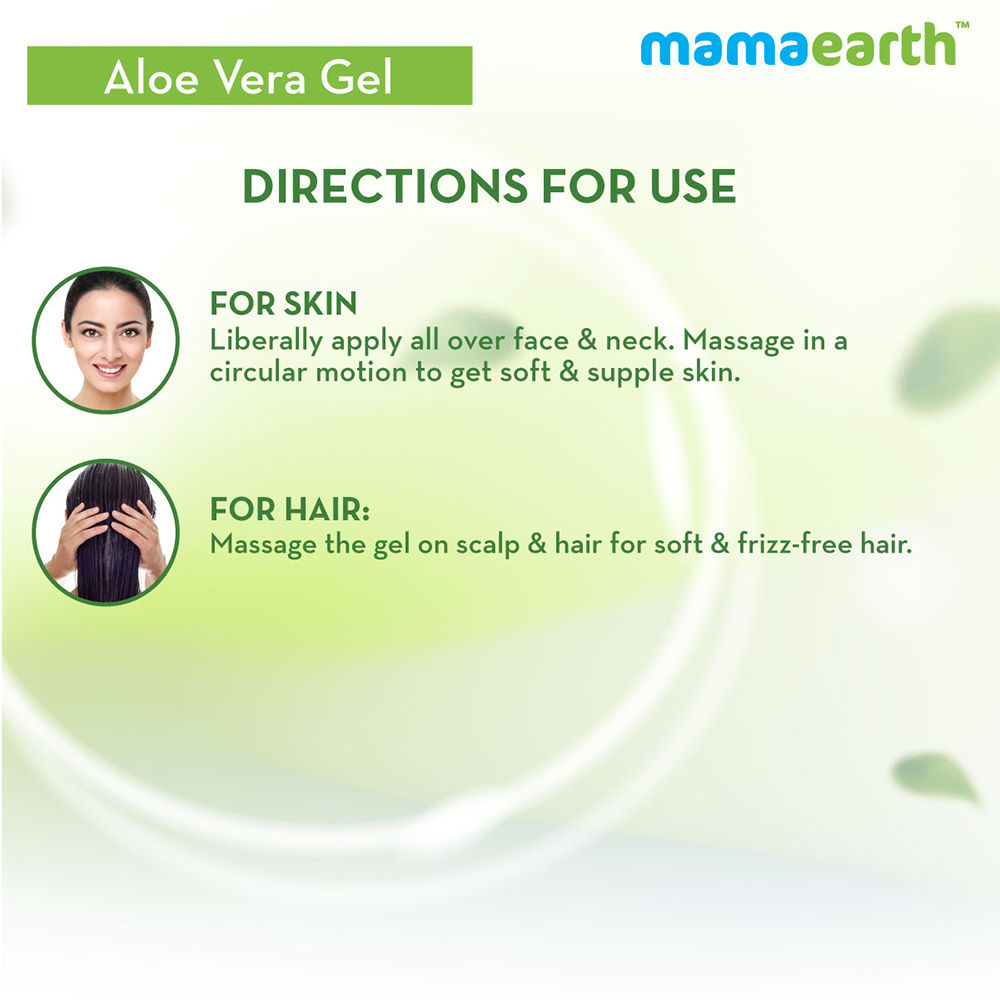 Mamaearth Aloe Vera Gel With Pure Aloe Vera & Vitamin E For Skin And Hair-6