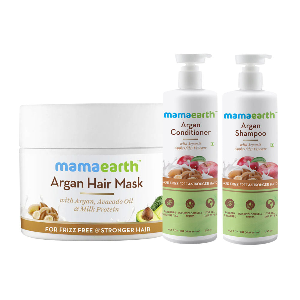 Mamaearth Argan & Apple Cider Vinegar Anti Hair Freez Spa Kit