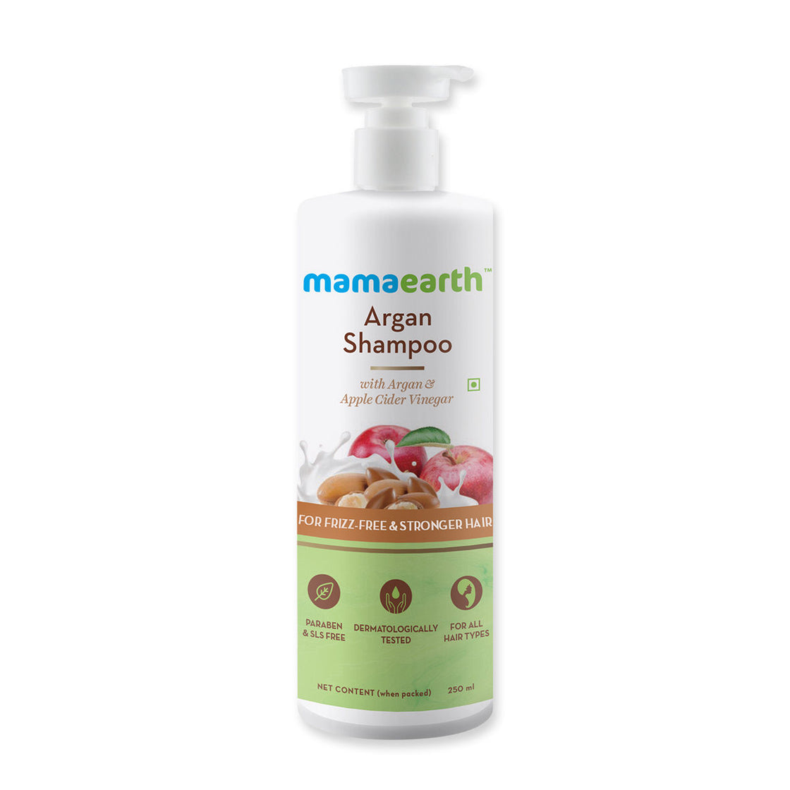 Mamaearth Argan & Apple Cider Vinegar Shampoo For Frizz Free & Strong Hair