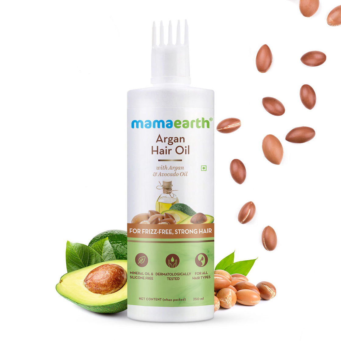 Mamaearth Argan Hair Oil With Argan Oil & Avocado Oil For Frizz-Free & Stronger Hair