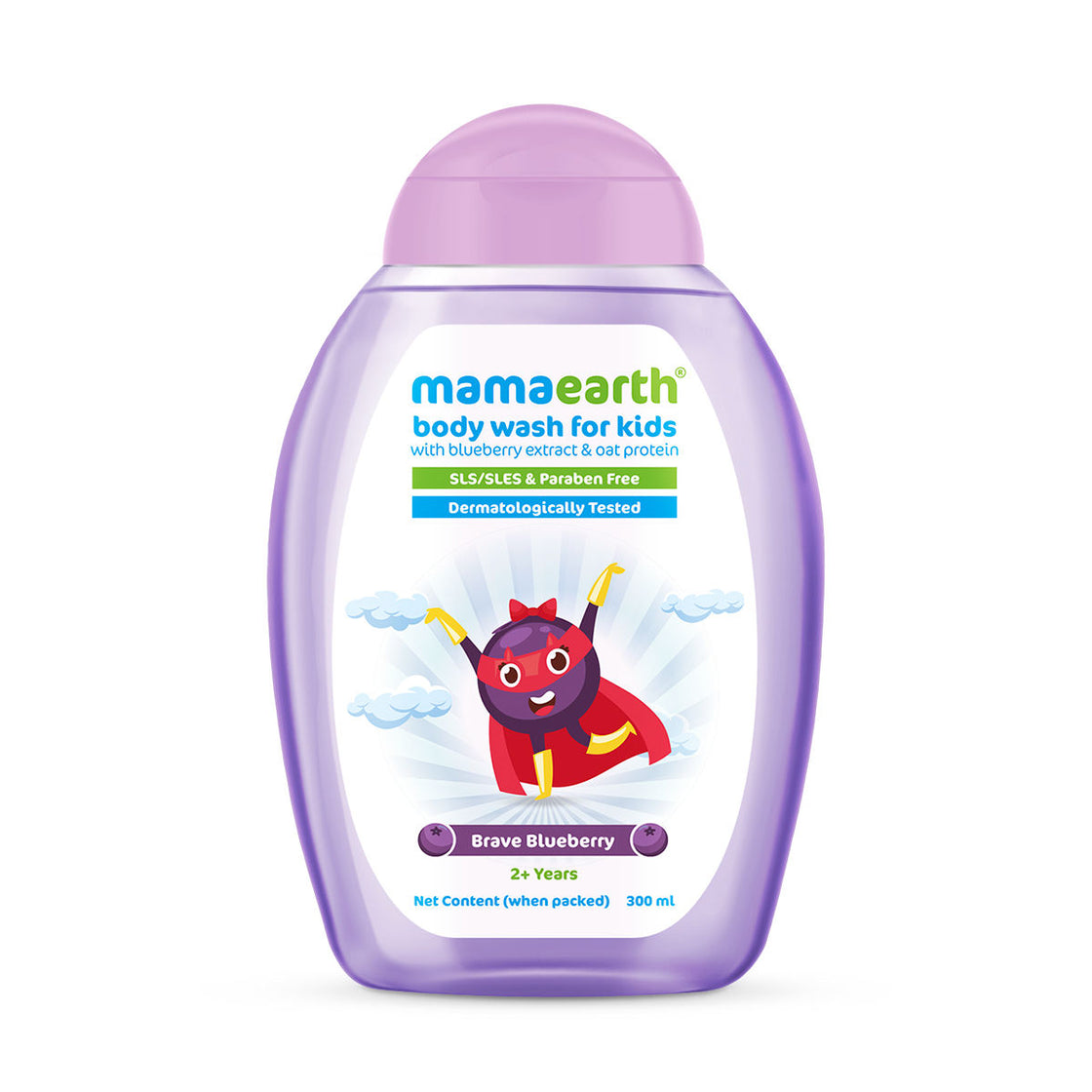 Mamaearth Brave Blueberry Body Wash For Kids With Blueberry & Oat Protein-7