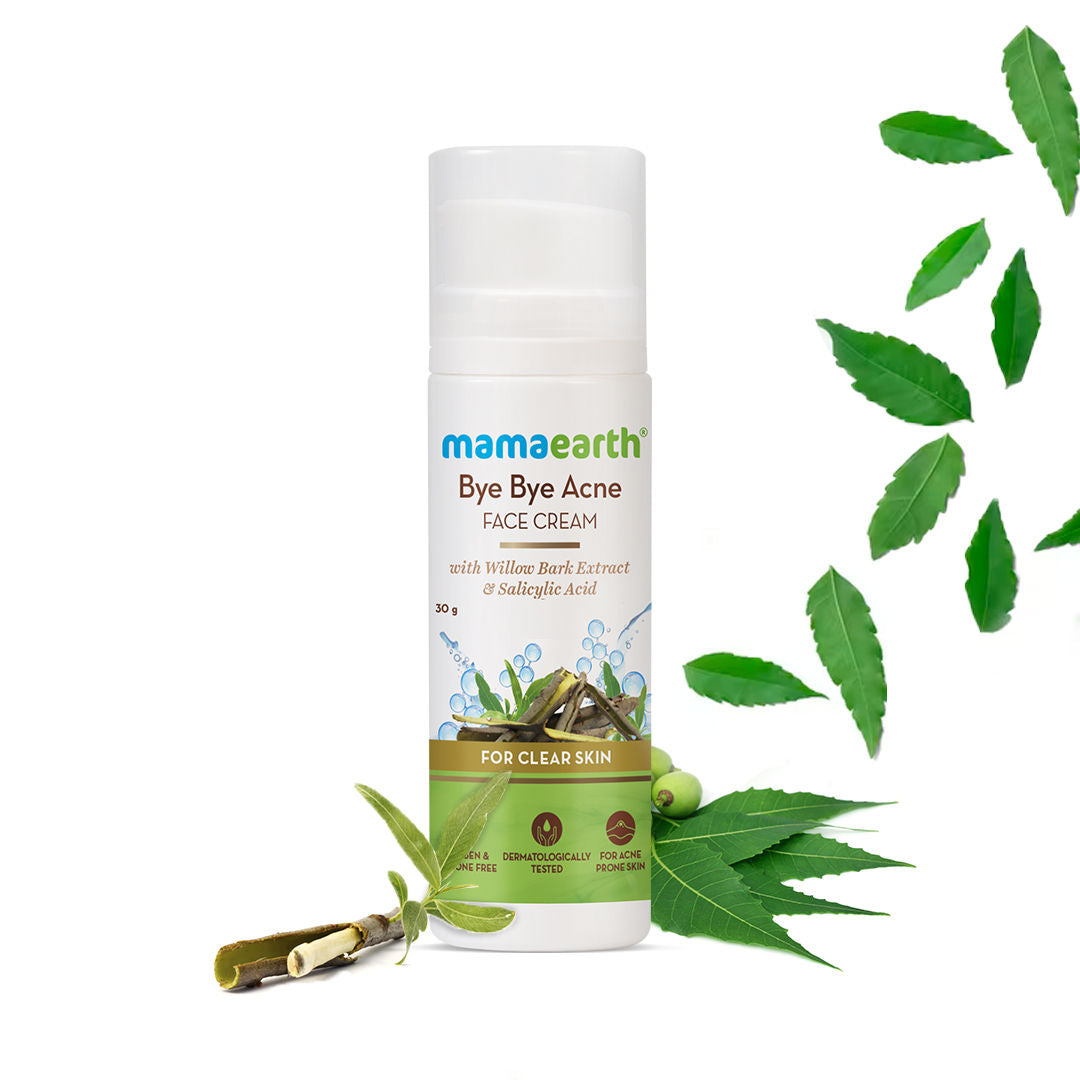 Mamaearth Bye Bye Acne Face Cream With Willow Bark Extract & Salicylic Acid