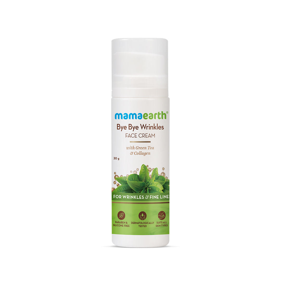 Mamaearth Bye Bye Wrinkles Face Cream With Green Tea & Collagen-8