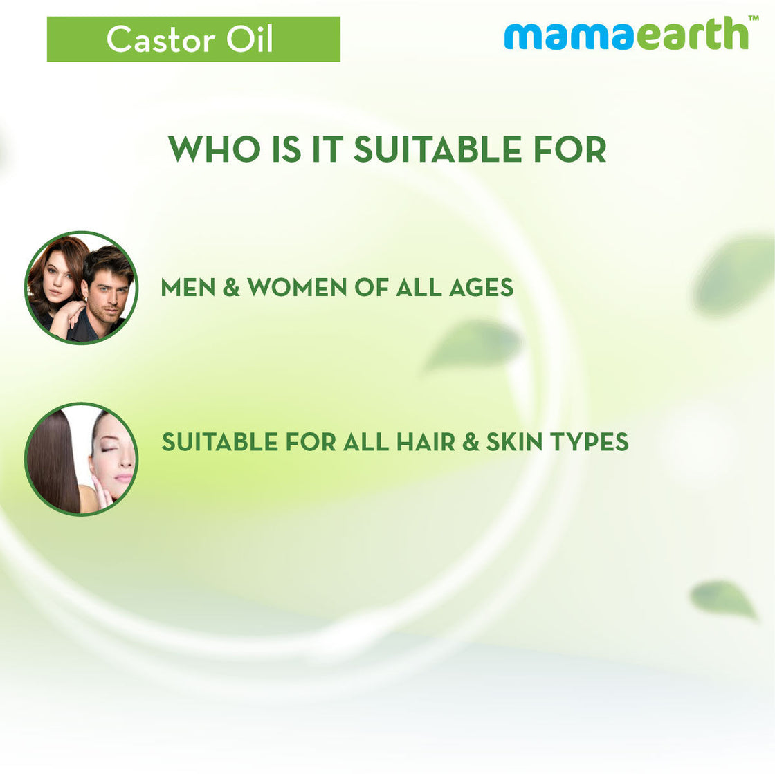 Mamaearth Castor Oil 100% Pure Cold Pressed Oil For Skin- Hair & Nails-5