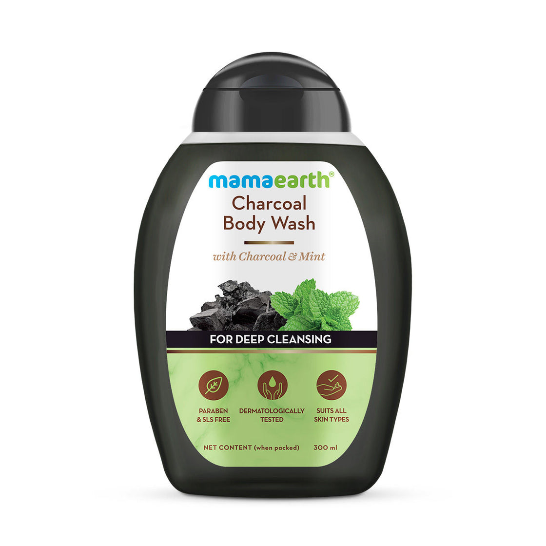 Mamaearth Charcoal Body Wash With Charcoal & Mint For Deep Cleansing-7