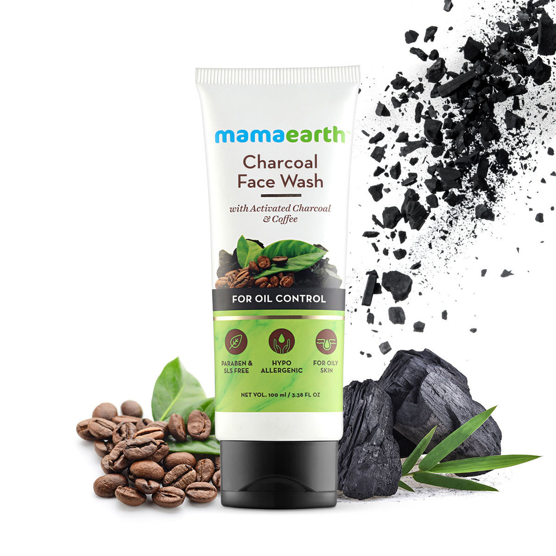 Mamaearth Charcoal Face Wash With Activated Charcoal And Coffee For Oil Control