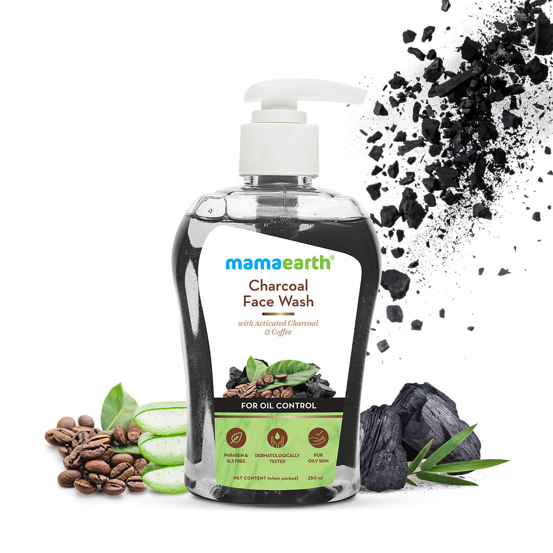 Mamaearth Charcoal Face Wash With Activated Charcoal And Coffee For Oil Control