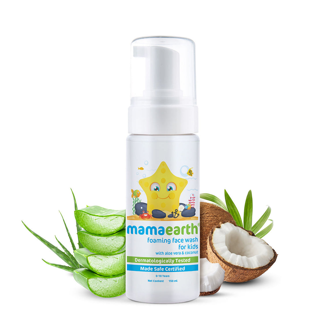 Mamaearth Foaming Face Wash For Kids With Aloe Vera & Coconut For Gentle Cleansing