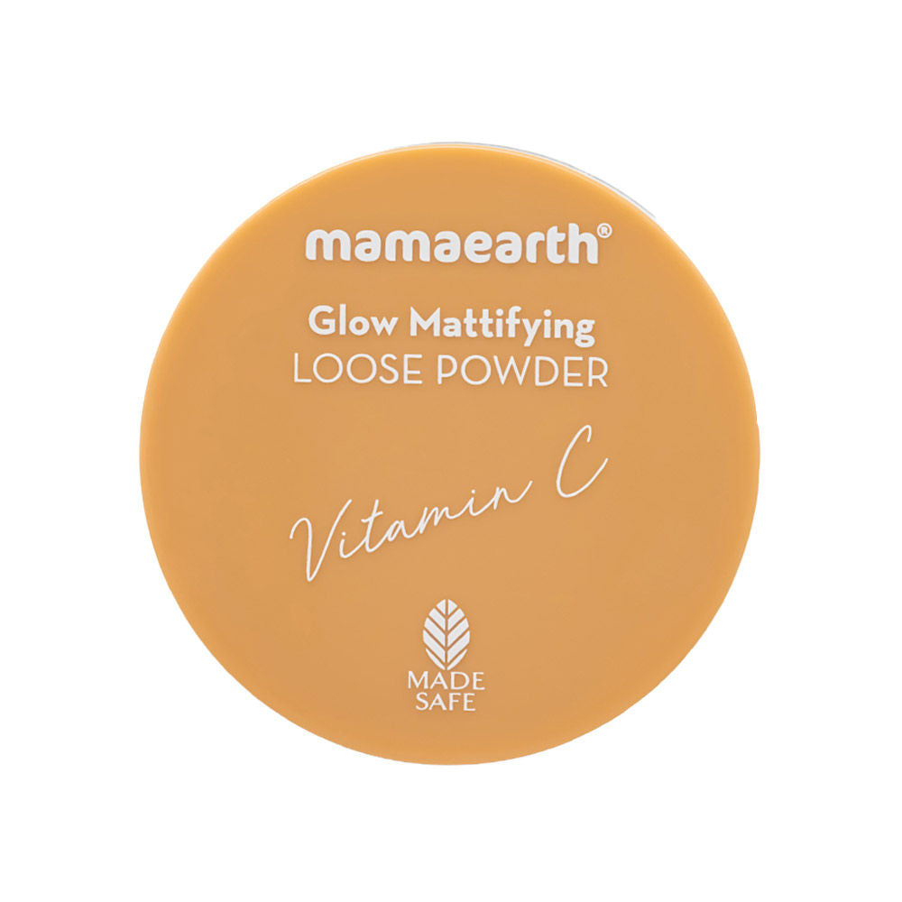 Mamaearth Glow Mattifying Loose Powder With Vitamin C & Aloe Vera For A Natural Matte Look-7