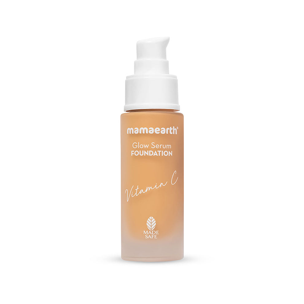 Mamaearth Glow Serum Foundation With Vitamin C & Turmeric For 12-Hour Long Stay