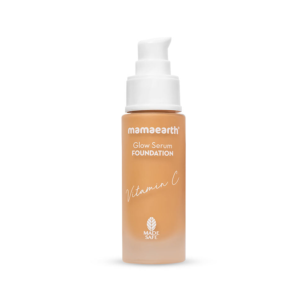 Mamaearth Glow Serum Foundation With Vitamin C & Turmeric For 12-Hour Long Stay