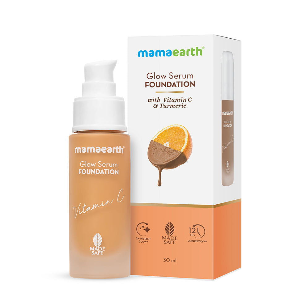 Mamaearth Glow Serum Foundation With Vitamin C & Turmeric For 12-Hour Long Stay-2