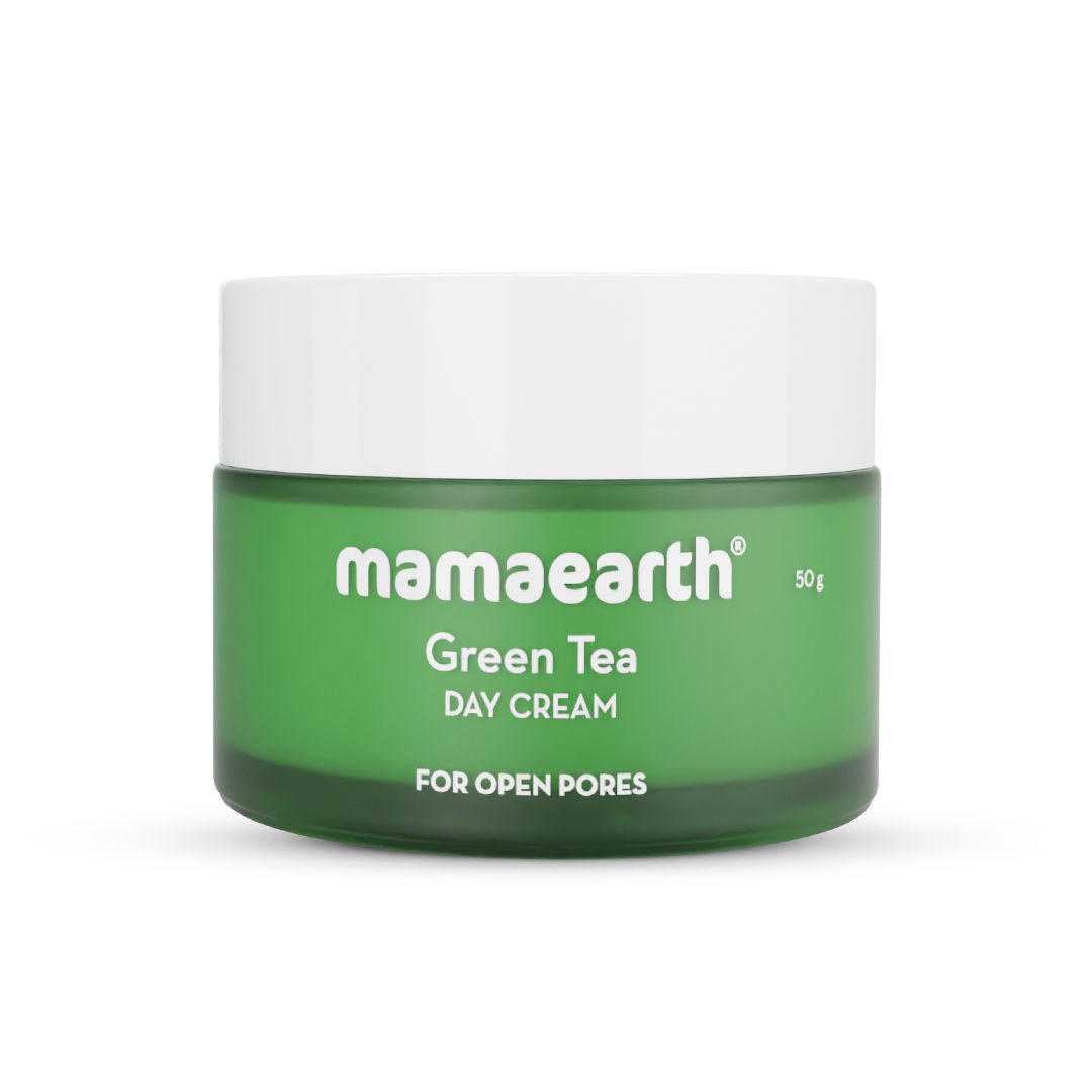Mamaearth Green Tea Day Cream With Green Tea & Collagen For Open Pores - Moisturizers