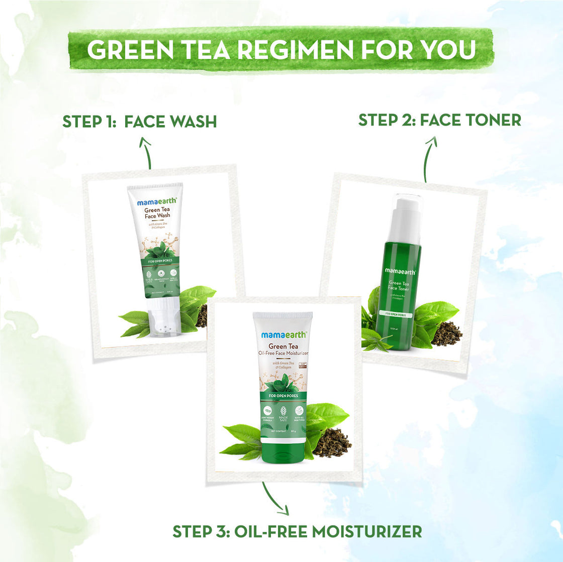Mamaearth Green Tea Face Toner With Green Tea & Collagen For Open Pores - Toners-6