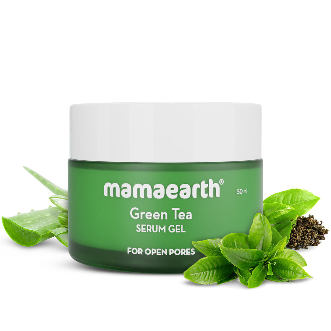 Mamaearth Green Tea Serum Gel With Green Tea & Collagen For Open Pores - Moisturizers-2