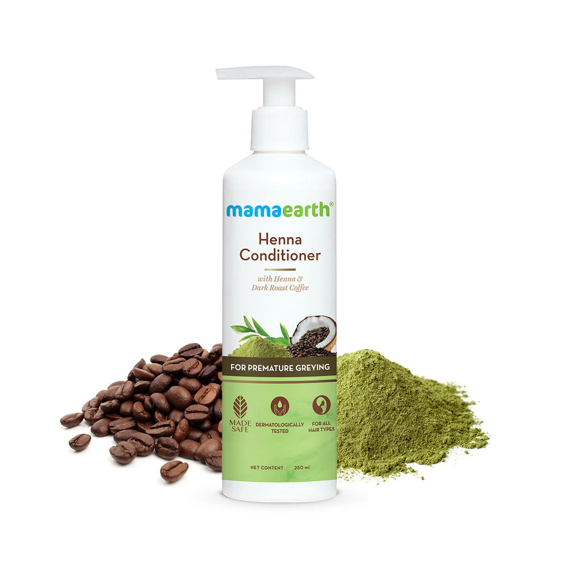 Mamaearth Henna Conditioner, For Grey Hair, With Henna And Deep Roast Coffee For Premature Greying-2