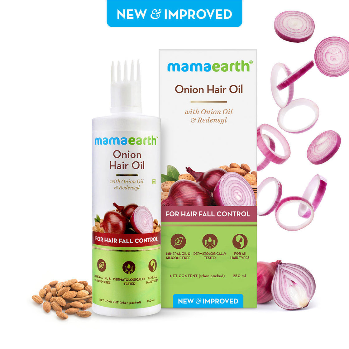 Mamaearth Onion Oil For Hair Regrowth & Hair Fall Control With Redensyl