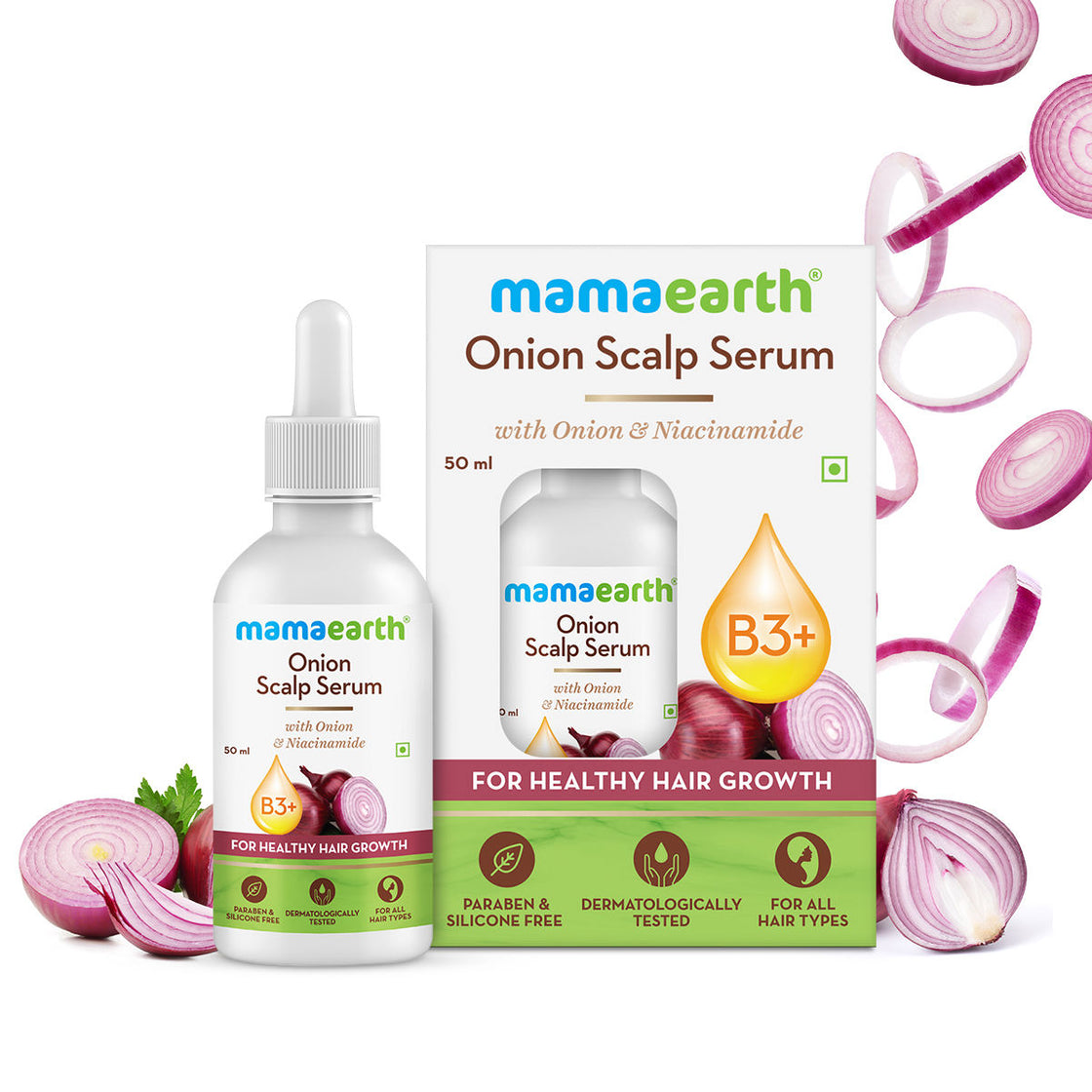 Mamaearth Onion Scalp Serum With Onion & Biotin For Healthy Hair Growth