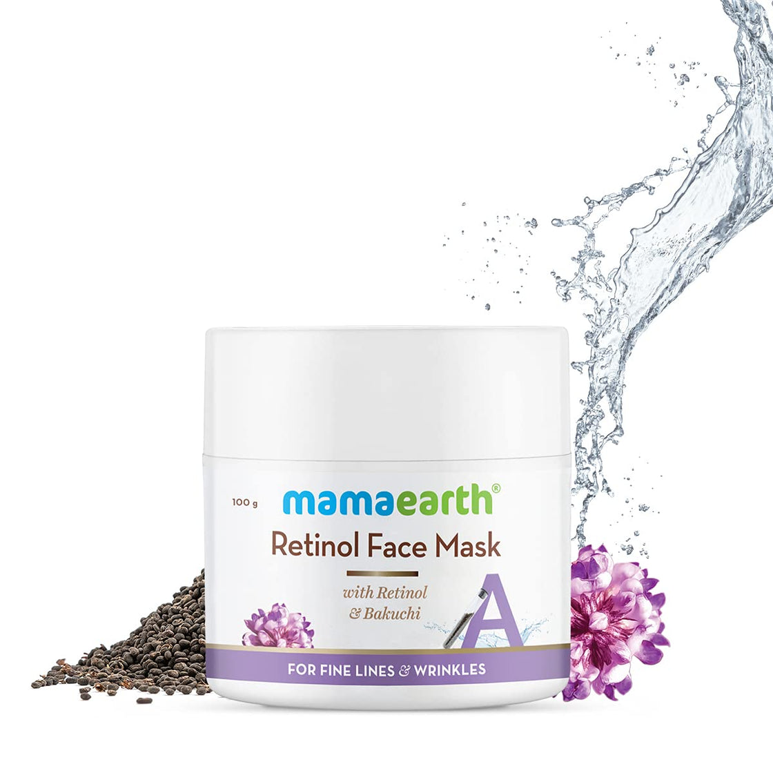 Mamaearth Retinol Face Mask For Glowing Skin, Anti Aging, With Retinol And Bakuchi