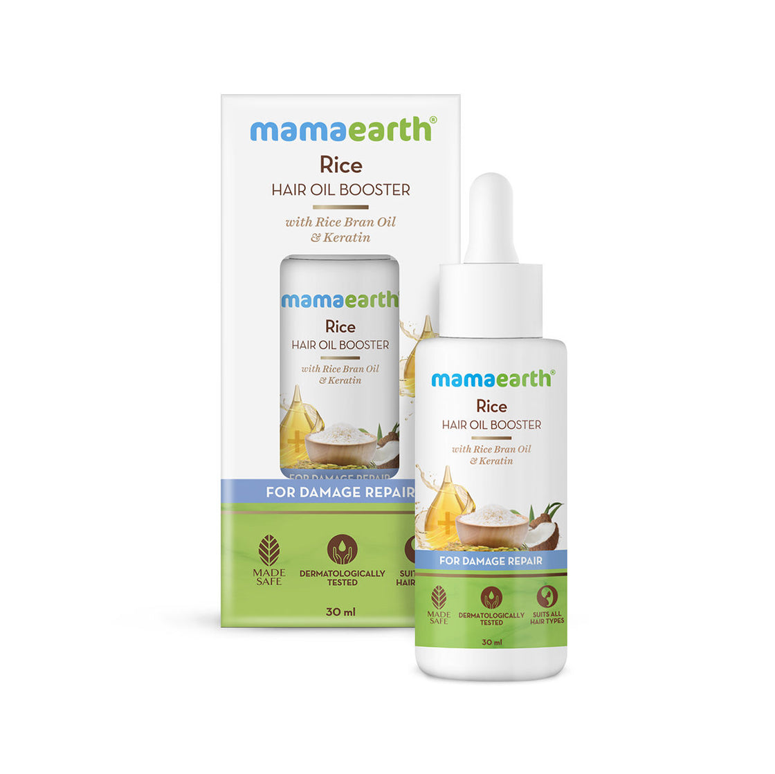 Mamaearth Rice Hair Oil Booster With Rice Bran Oil & Keratin For Damage Repair-7