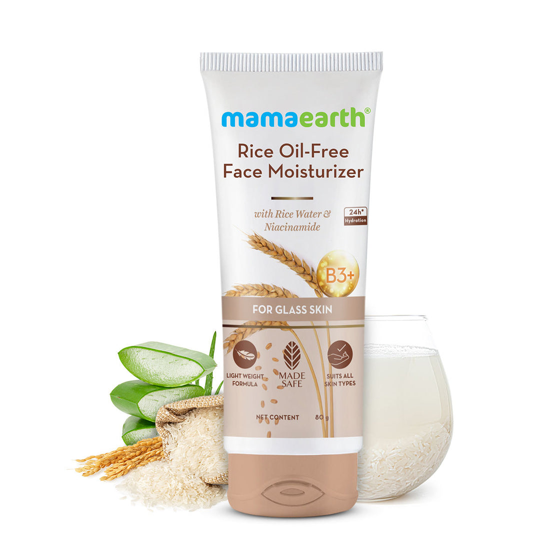Mamaearth Rice Oil-Free Face Moisturizer With Rice Water & Niacinamide For Glass Skin-2