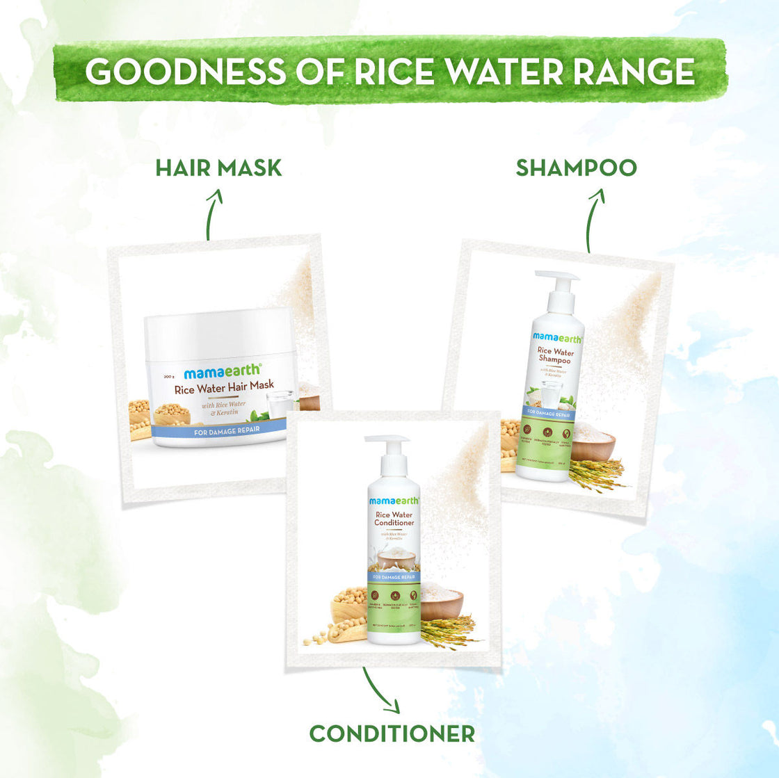 Mamaearth Rice Water Hair Mask With Rice Water & Keratin For Smoothening Hair & Damage Repair-5