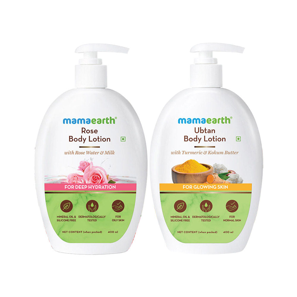 Mamaearth Rose & Ubtan Body Lotion