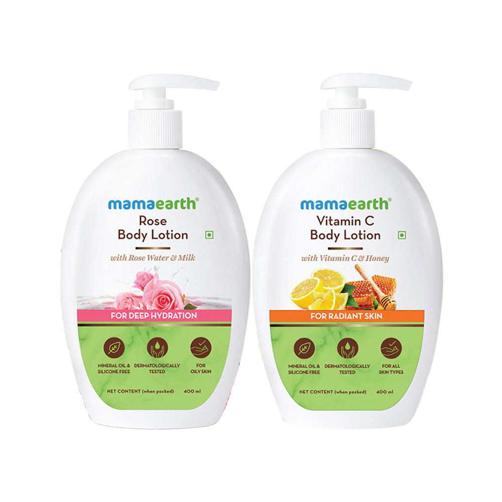 Mamaearth Rose & Vatimin C Body Lotion