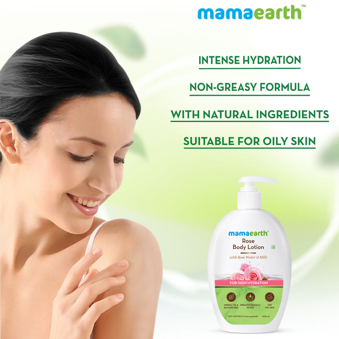 Mamaearth Rose Body Lotion With Rose Water And Milk For Deep Hydration-3