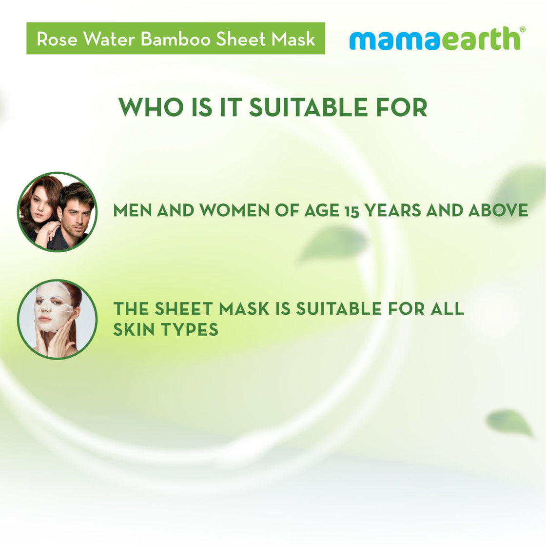 Mamaearth Rose Water Bamboo Sheet Mask With Rose Water & Milk For Glowing Skin-6