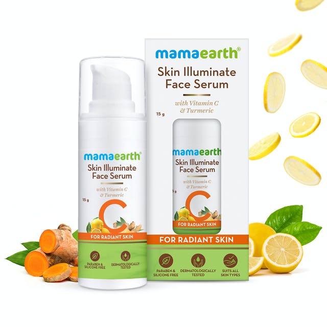 Mamaearth Skin Illuminate Face Serum With Vitamin C & Turmeric For Radiant Skin