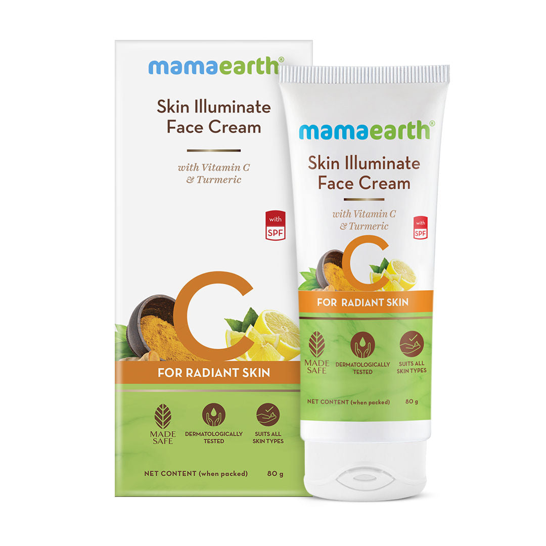 Mamaearth Skin Illuminate Face Cream With Vitamin C And Turmeric For Radiant Skin