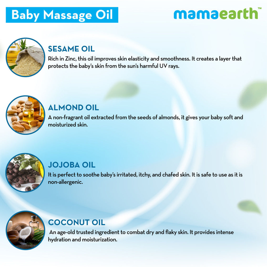 Mamaearth Soothing Baby Massage Oil With Sesame- Almond & Jojoba Oil(0-5 Yrs)-3