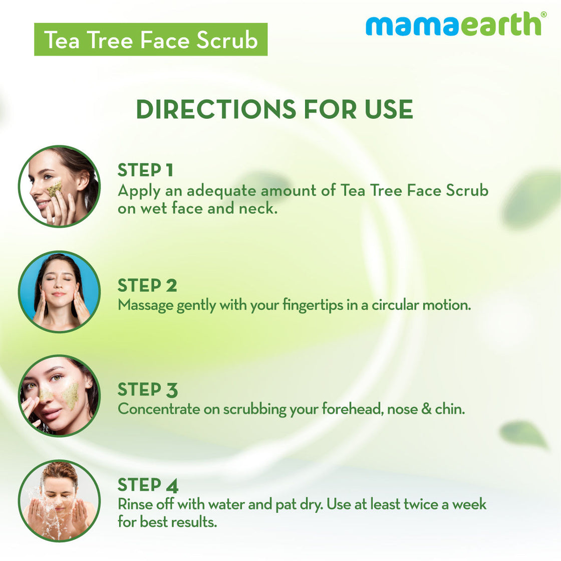 Mamaearth Tea Tree Face Scrub With Tea Tree And Neem For Skin Purification-7