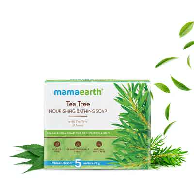 Mamaearth Tea Tree Nourishing Bathing Soap With Tea Tree And Neem For Skin Purification