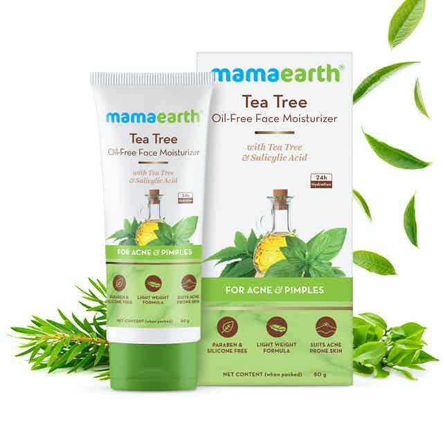 Mamaearth Tea Tree Oil-Free Moisturizer For Face For Oily Skin With Tea Tree & Salicylic Acid