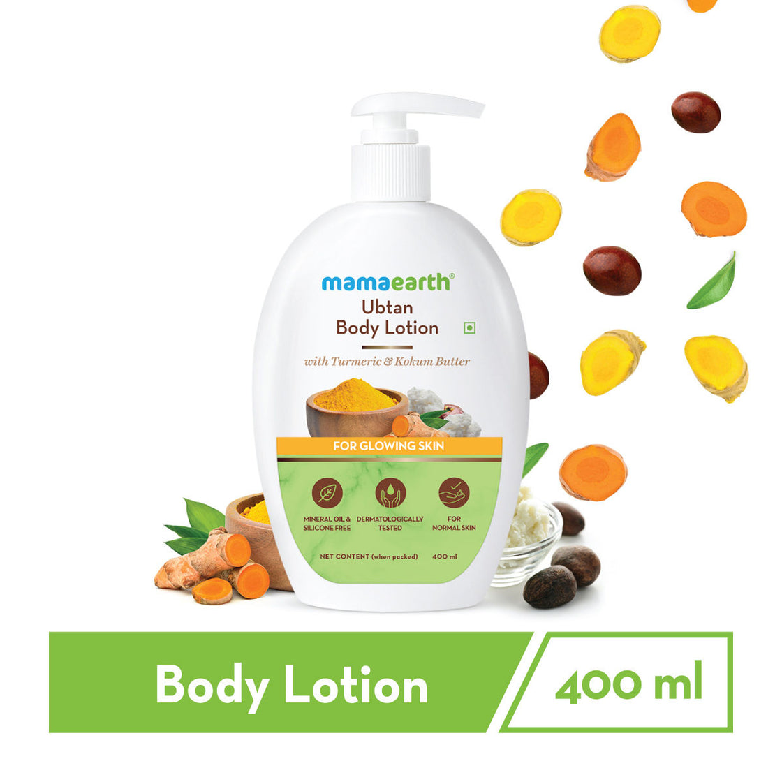 Mamaearth Ubtan Body Lotion With Turmeric & Kokum Butter For Glowing Skin