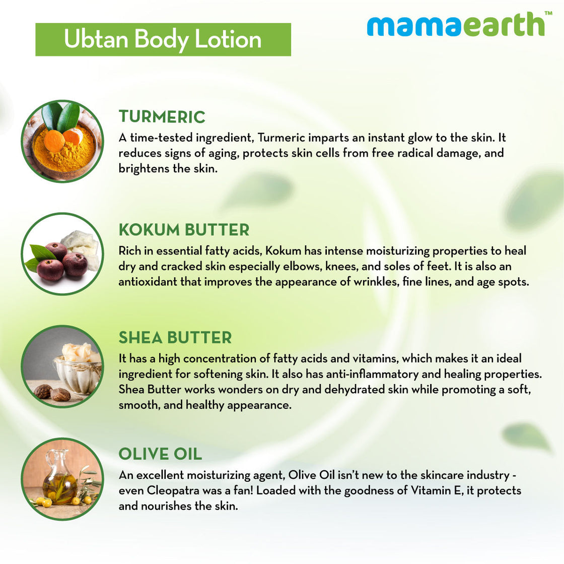 Mamaearth Ubtan Body Lotion With Turmeric & Kokum Butter For Glowing Skin-4