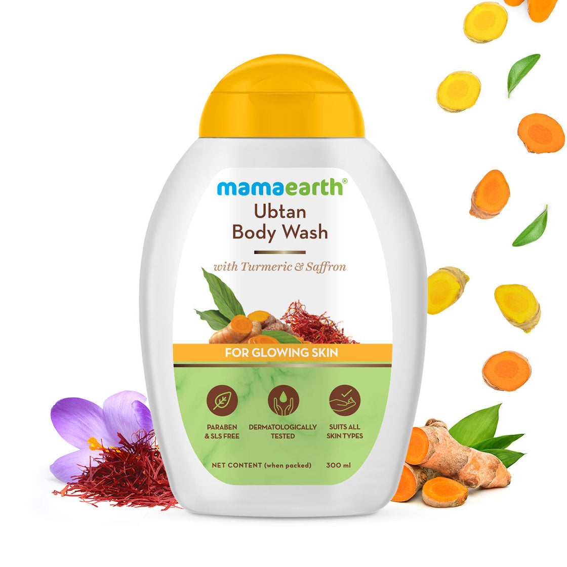 Mamaearth Ubtan Body Wash With Turmeric & Saffron For Glowing Skin