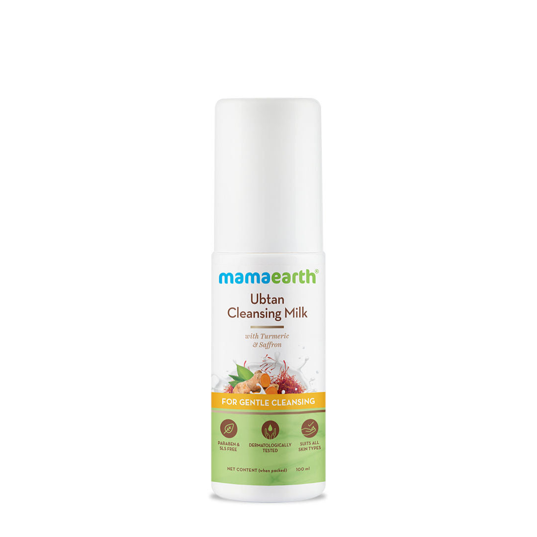 Mamaearth Ubtan Cleansing Milk For Face, With Turmeric & Saffron For Gentle Cleansing-7