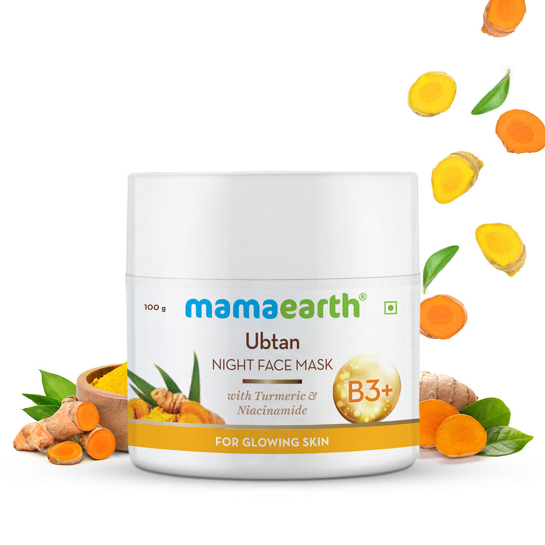 Mamaearth Ubtan Night Sleeping Face Mask With Turmeric & Niacinamide For Glowing Skin