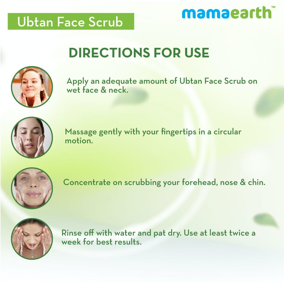 Mamaearth Ubtan Scrub For Face With Turmeric & Walnut For Tan Removal-6