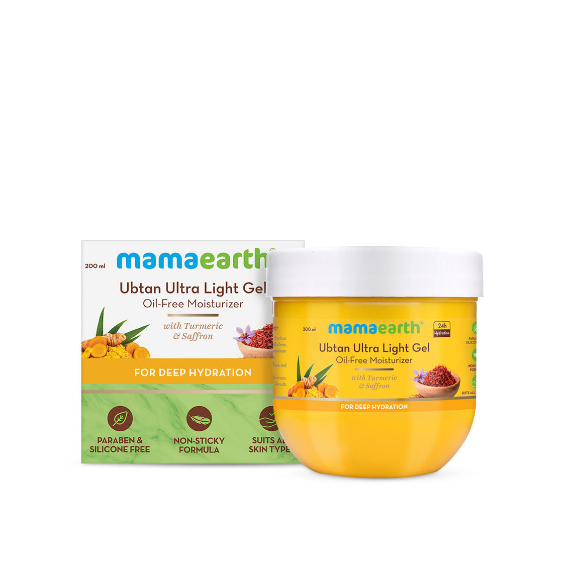 Mamaearth Ubtan Ultra Light Gel Oil-Free Moisturizer With Turmeric & Saffron For Deep Hydration-7