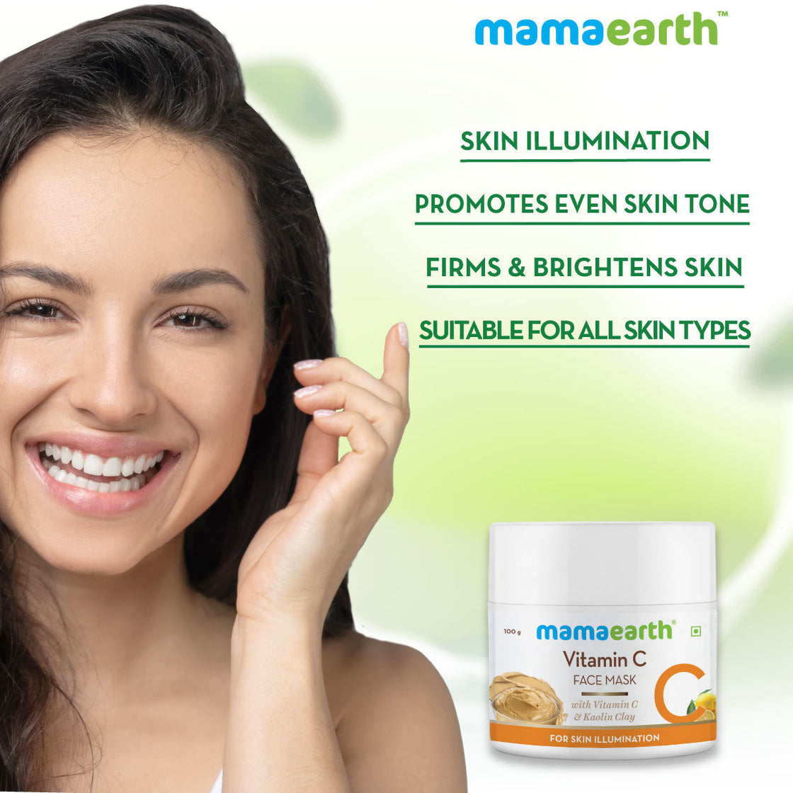 Mamaearth Vitamin C Face Mask With Kaolin Clay For Skin Illumination-2