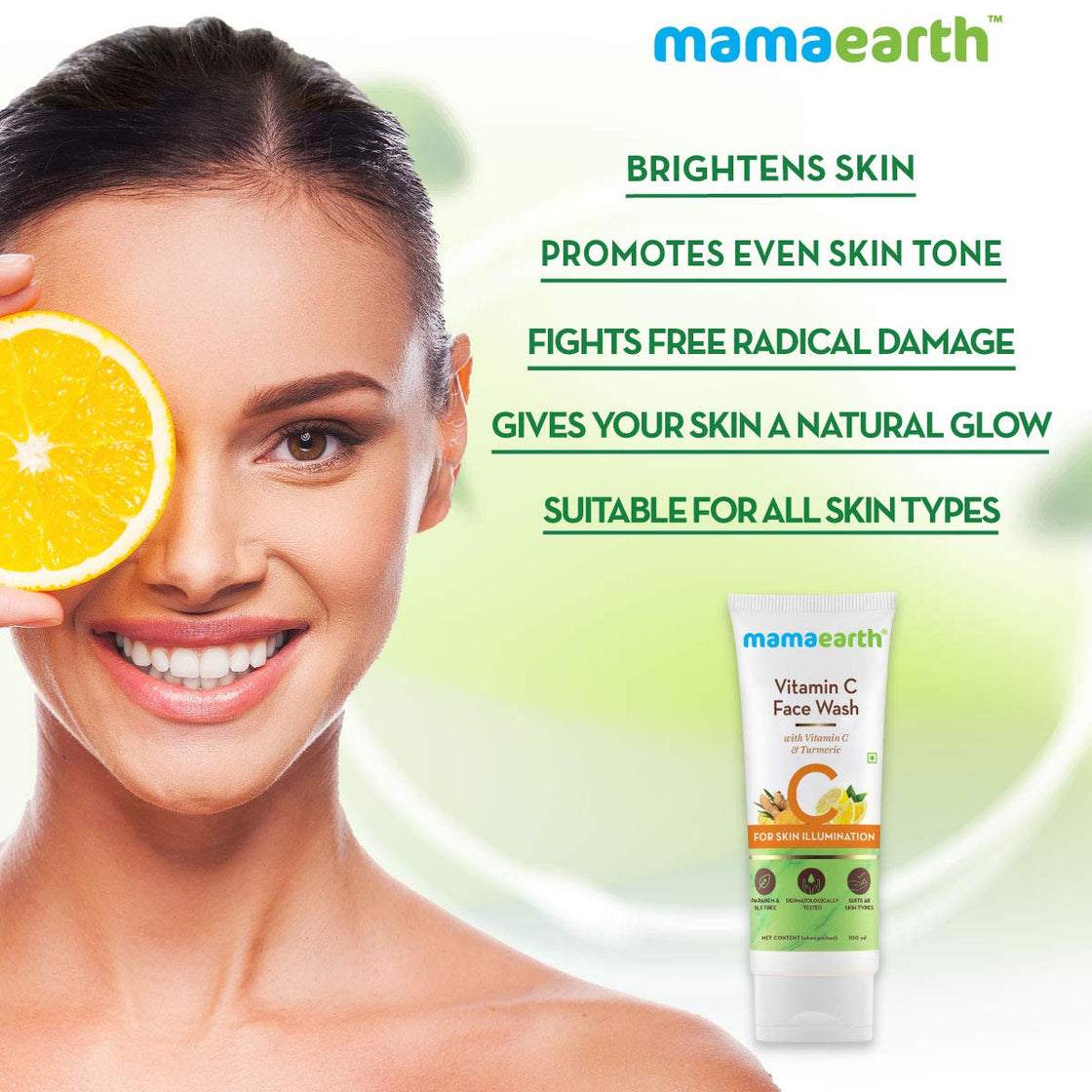 Mamaearth Vitamin C Face Wash With Vitamin C And Turmeric For Skin Illumination-3